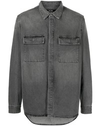 Мужская темно-серая джинсовая рубашка от Ksubi