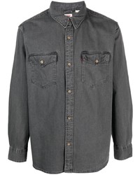 Мужская темно-серая джинсовая рубашка от Levi's