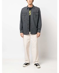 Мужская темно-серая джинсовая рубашка от MARANT