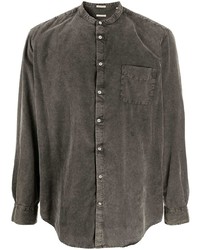Мужская темно-серая джинсовая рубашка от Massimo Alba