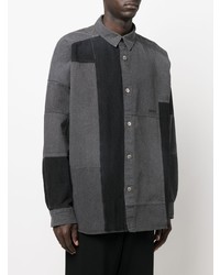 Мужская темно-серая джинсовая рубашка от Ambush