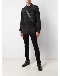 Мужская темно-серая джинсовая рубашка от Amiri