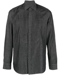 Мужская темно-серая джинсовая рубашка от Tagliatore