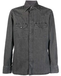 Мужская темно-серая джинсовая рубашка от Tom Ford
