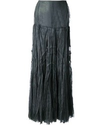 Темно-серая длинная юбка со складками от Anne Valerie Hash