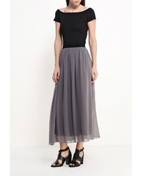 Темно-серая длинная юбка от Sela