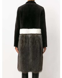 Женская темно-серая дубленка от Inès & Marèchal