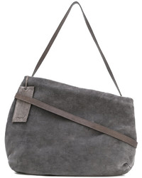 Женская темно-серая замшевая сумка от Marsèll