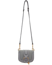 Женская темно-серая замшевая сумка от See by Chloe