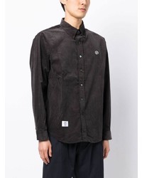 Мужская темно-серая классическая рубашка от Chocoolate