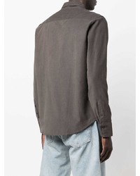 Мужская темно-серая классическая рубашка от Kenzo