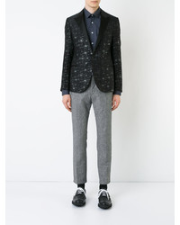 Мужская темно-серая классическая рубашка от Lanvin