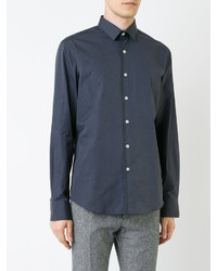 Мужская темно-серая классическая рубашка от Lanvin