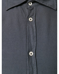 Мужская темно-серая классическая рубашка от Massimo Alba