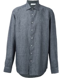 Мужская темно-серая классическая рубашка от Etro