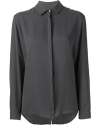 Женская темно-серая классическая рубашка от Ginger & Smart