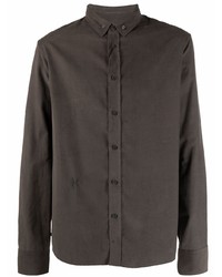 Мужская темно-серая классическая рубашка от Kenzo