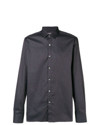 Мужская темно-серая классическая рубашка от Lanvin