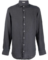 Мужская темно-серая классическая рубашка от Massimo Alba