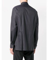 Мужская темно-серая классическая рубашка от Lanvin