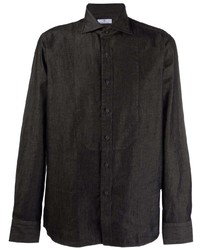 Мужская темно-серая классическая рубашка от Tagliatore