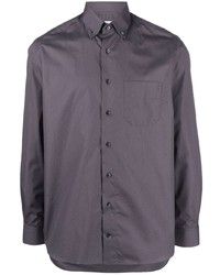 Мужская темно-серая классическая рубашка от Zilli