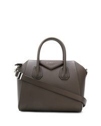 Темно-серая кожаная большая сумка от Givenchy