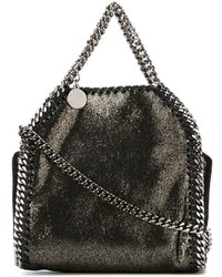 Темно-серая кожаная большая сумка от Stella McCartney