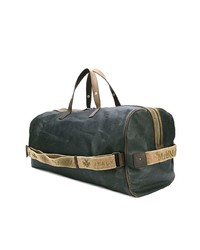 Мужская темно-серая кожаная дорожная сумка от Mr & Mrs Italy