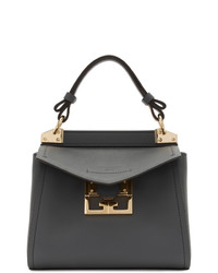 Темно-серая кожаная сумка-саквояж от Givenchy