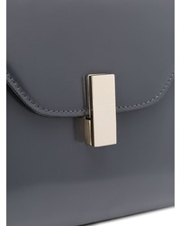 Темно-серая кожаная сумка-саквояж от Valextra