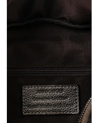 Темно-серая кожаная сумка через плечо от Anna Wolf