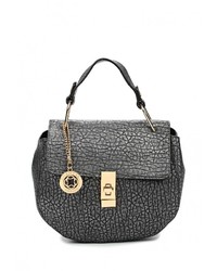 Темно-серая кожаная сумка через плечо от Chantal