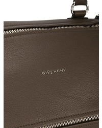 Темно-серая кожаная сумка через плечо от Givenchy