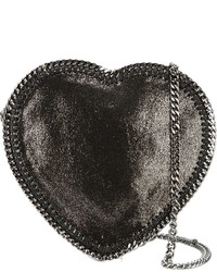 Темно-серая кожаная сумка через плечо от Stella McCartney