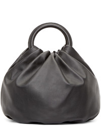 Женская темно-серая кожаная сумка от Loewe