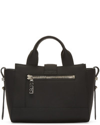 Женская темно-серая кожаная сумка от Kenzo