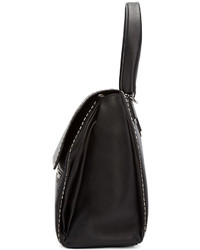 Женская темно-серая кожаная сумка от Givenchy