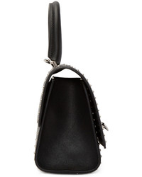 Женская темно-серая кожаная сумка от Givenchy