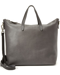 Женская темно-серая кожаная сумка от Madewell