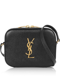 Женская темно-серая кожаная сумка от Saint Laurent