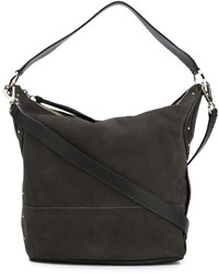 Женская темно-серая кожаная сумка от See by Chloe