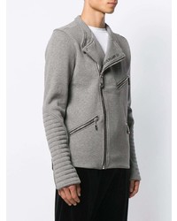 Мужская темно-серая косуха от Philipp Plein