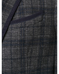 Мужская темно-серая куртка в шотландскую клетку от Etro