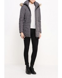 Женская темно-серая куртка-пуховик от Bruebeck