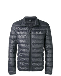 Мужская темно-серая куртка-пуховик от Ea7 Emporio Armani