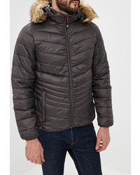 Мужская темно-серая куртка-пуховик от Geographical Norway