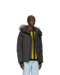 Мужская темно-серая куртка-пуховик от Canada Goose