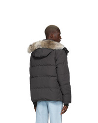 Мужская темно-серая куртка-пуховик от Canada Goose