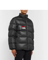 Мужская темно-серая куртка-пуховик от Heron Preston